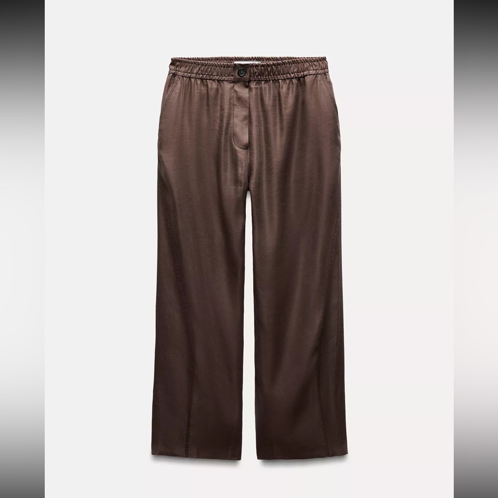 Zara Linen Blend Pants